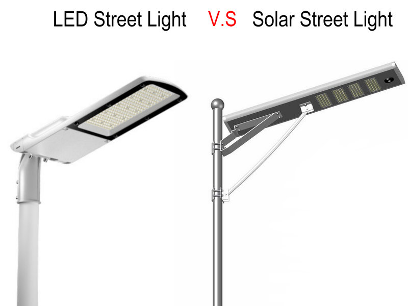 ¿Qué es más favorecido en el mercado, luces de calles LED o luces solares de la calle?