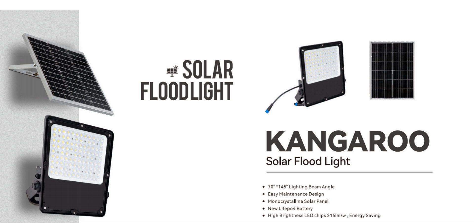 luz de inundación solar